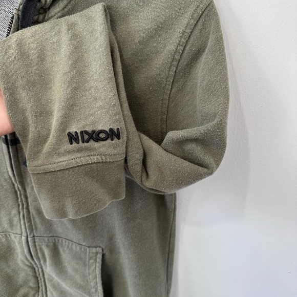 Nixon Women’s Olive Zip Up Hoodie - Size: Small - Picture 4 of 8